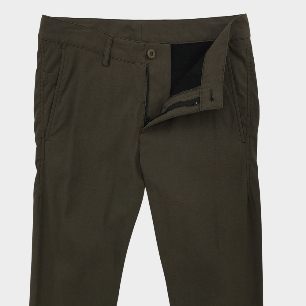 Outlier F. Cloth Pants Mens 29 Dark Olive Green Stretch Chino Trousers (ALTERED)